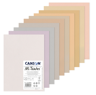 MI-TEINTES A4 pastelové odstíny 160g 10 listů CANSON