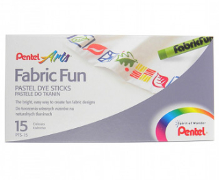 Sada voskovek na textil 15ks Fabric Fun Pentel